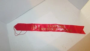 DE COLECCIÓN CAMPOREE BOY SCOUTS OF AMERICAN 1973 SATÉN 23" UNIDAD DE CINTA LARGA 21 HALCON - Imagen 1 de 5