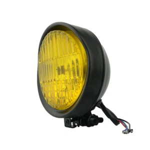 Foco halógeno de montaje inferior para motocicleta de 5,75" negro amarillo - Imagen 1 de 7