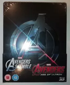 Avengers Assemble & Age Of Ultron Steelbook Blu Ray 2D/3D Double Pack New Sealed - Picture 1 of 3