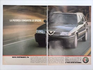 Clipping Ritaglio Pubblicità Adv. 1990 ALFA ROMEO SW Si Porta Dietro il Mondo - Picture 1 of 1