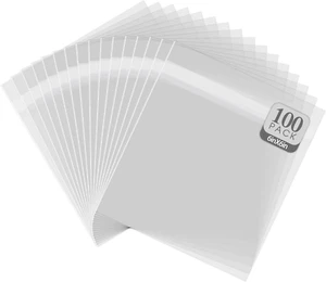 , Paquete de 100 bolsas transparentes 6X6 para tapetes, fotos, sin ácido, 6-1/2" X 6-1/2" - Imagen 1 de 7