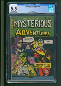 Mysterious Adventures #2 CGC 5.5 OWTW Pages Precode Horror - Picture 1 of 2
