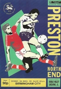 Preston North End v Birmingham City Division Three 16th March 1991 - Picture 1 of 13