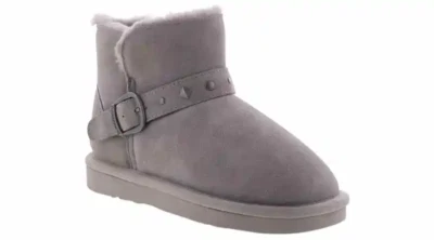 New Ladies BEARPAW Jade Cow Suede Leather Upper, Gray 6 - Image 1 of 4