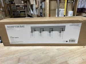 Hampton Bay Regan 29 in. 4-Light Brushed Gold Vanity Light - Picture 1 of 3
