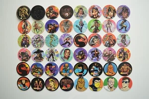 1995 Mortal Kombat Dunkin Tazos / 1992 Mortal Kombat Midway Pogs - Picture 1 of 2