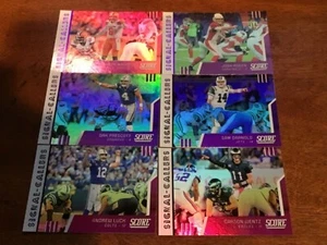2019 SCORE YOU PICK PURPLE PARALLEL INSERT MAYFIELD MAHOMES LUCK BARKLEY UPDATED - Picture 1 of 8