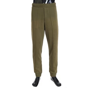BERLUTI 1095$ Jogging Trousers With Embroidered Logo In Khaki Green Cotton - Picture 1 of 12