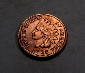 1883 Indian Head Cent Penny * Gem BU Red * Better Date * XI572 - Picture 1 of 2