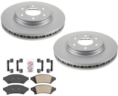 Coated Front Disc Brake Rotors Ceramic Brake Pads Fits Chevrolet Uplander 06-09 - Image 1 of 4