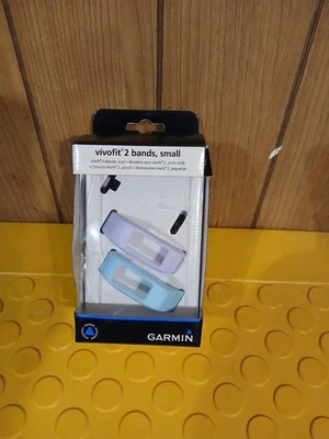 Dos Piezas-Garmin OEM Vivofit 2 Bandas Pequeño Pastel Púrpura y Azul (Nuevo-Caja Abierta) Foto 1 de 2