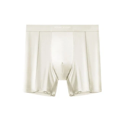 4 PIEZAS Calzoncillos boxer transpirables de seda helada para hombre calzoncillos geniales de satén sin costuras Foto 1 de 4