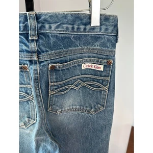 Calvin Klein Jeans Vintage Premium Denim Light Wash Disco Pockets USA 27 x 29 - Picture 1 of 9
