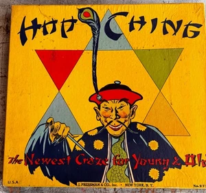 Vintage Hop Ching Chinese CheckersJ Pressman USA• In Original Box  W Marbles - Picture 1 of 8