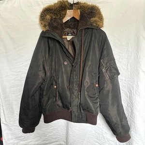 Versace Jeans Couture winter  fur brown black jacket vintage - Picture 1 of 7