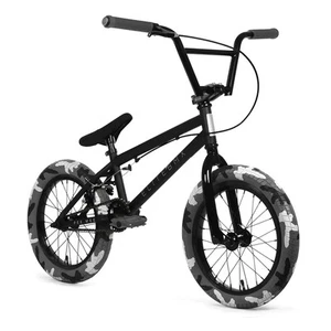 Elite 18" BMX Pee Wee Bicycle Freestyle Bike 3 Piece Crank Black Combat NEW - Picture 1 of 1