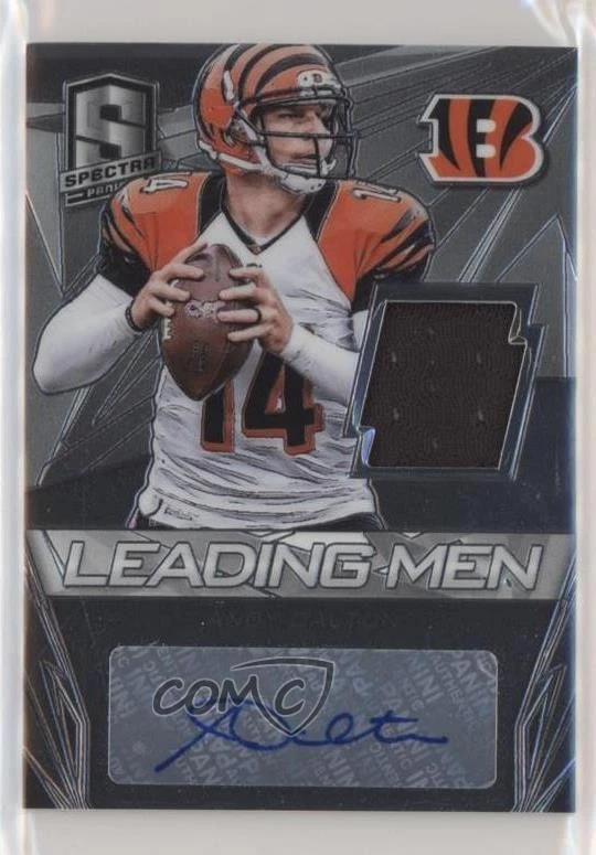 2014 Panini Spectra Leading Men Materials Signatures /49 Andy Dalton #LM-AD Auto - Image 1 of 2