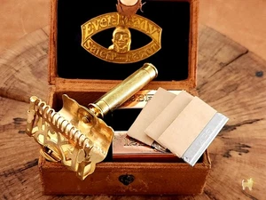 Ever-Ready Gold Lather Catcher Set Vintage SE Rasierhobel - Bild 1 von 10
