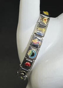 Vintage Nomination Bettelarmband, Edelstahl, 18 Charms, Disney, + mehr - Bild 1 von 10