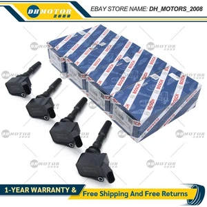 4PCS BOSCH Ignition Coil Spark Plug For Audi A3 A1 VW Golf Jetta EA211 1.4T 1.6L - Picture 1 of 4