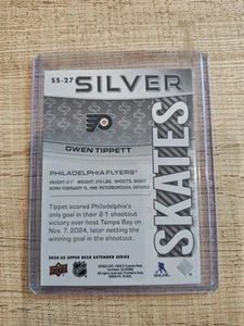 2024-25 UD Extended Silver Skates SS-27 Owen Tippett – Philadelphia Flyers - Picture 1 of 2