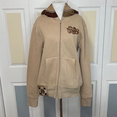Hella Bella Flower Face Zip Up Hoodie Likitrd Edition Size Small Super Soft - Image 1 of 4