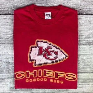 T-shirt calcio vintage anni 90 Kansas City Chiefs NFL taglia uomo XL - Foto 1 di 7