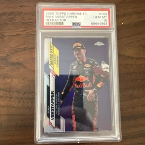 Max Verstappen 2020 Topps cromo Fórmula 1 F1 refractor #143 PSA 10 GEMA COMO NUEVO - Imagen 1 de 2