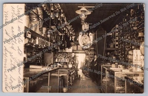 Antike RPPC 1908 Innen Baumarkt Elgin Illinois Echt Foto Postkarte - Bild 1 von 14