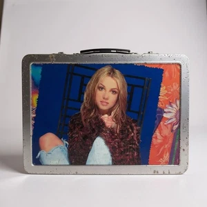 Britney Spears 2000 Y2K Metall Brotdose Sammlerstück Vintage Kunstbedarf - Bild 1 von 8