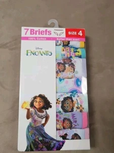 Disney Encanto Assorted Girls Panties Briefs Size 4 Underwear 7 Pairs - Picture 1 of 3