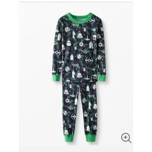 Hanna Andersson Star Wars Holiday Christmas sleep Pajama set boys 14 New disney - Picture 1 of 6