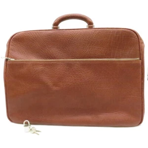 Authentic Valextra Hand Bag Briefcase Brown Leather #36633968 - Picture 1 of 12