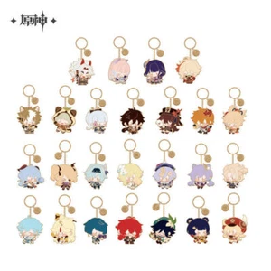 miHoYo Genshin Impact Official Keychain Cute Zinc Alloy Keyring Original Anime - Picture 1 of 26