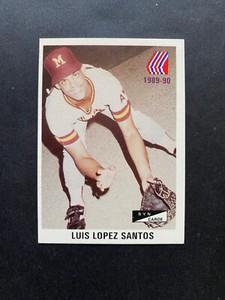 PUERTO RICO, LUIS L. SANTOS, Indios De Mayaguez, Baseball Card, BYN, Unused, NEW