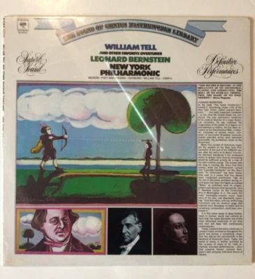 Leonard Bernstein William Tell and other Favorite Overtures Record Album Vinyl Foto 1 de 4