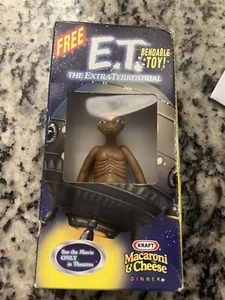 ET The Extraterrestrial Movie Bendable Toy Kraft Macaroni and Cheese Sealed 2002 - Picture 1 of 2
