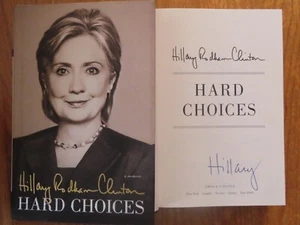 First Lady HILLARY CLINTON signed HARD CHOICES 1st Edition 2014 Book PSA AO59022 - Picture 1 of 4