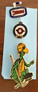 3 CURLING ASSORTED STONE PIN OF NOVA SCOTIA & MONCTON - Picture 1 of 1
