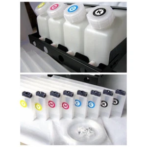 Roland FH-740 / XF-640 / XR-640 Bulk Ink System 4 Bottle 8 Cartridge Continuous - Picture 1 of 14