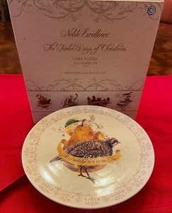 Noble Excellence 12 Días de Navidad Patas Pastel Soporte Pedestal 10" Excelente - Imagen 1 de 6