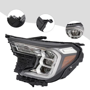 For The 2022-2023 GMC Terrain LED Headlight Left Driver Side Headlight Black - Picture 1 of 13