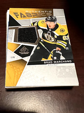 2021-22 Upper Deck SP Game Used Authentic Fabrics Brad Marchand #AF-BM Jersey