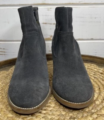 Blondo Irving Gray Suede Waterproof Wedge Chelsea Bootie Women's Size 7M EUC - Image 1 of 4