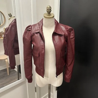 BB Dakota женщин красный искусственной кожи куртка XS - Изображение 1 из 4