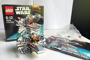 Complete X-Wing Fighter LEGO Star Wars Microfighter Set w Instructions & Box