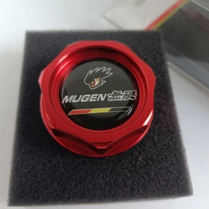RED JDM MUGEN ENGINE OIL FILLER CAP for CIVIC EP3 FN2 FK2 FK8 ACCORD S2000 CR-Z - Afbeelding 1 van 5