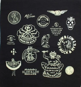 Hochstadter’s Slow & Low 1884 Rock & Rye Whiskey Hanky Bandana Handkerchief - Picture 1 of 8