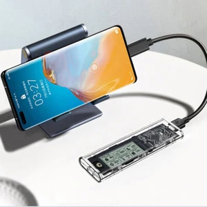 10Gbps M.2 NVME/NGFF Type-C SSD Adapter With LED Intelligent Digital Health - Afbeelding 1 van 16
