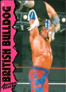 1995 Action Packed WWF Pro Wrestling Card #11 The British Bulldog - Picture 1 of 2